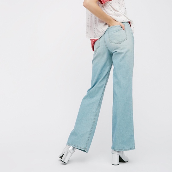 BOGO50% Free People WeTheFree Hi Rise Straight Fla - Picture 3 of 8